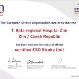 ZLÍNSKÁ NEMOCNICE OBDRŽELA PRESTIŽNÍ EVROPSKÝ CERTIFIKÁT